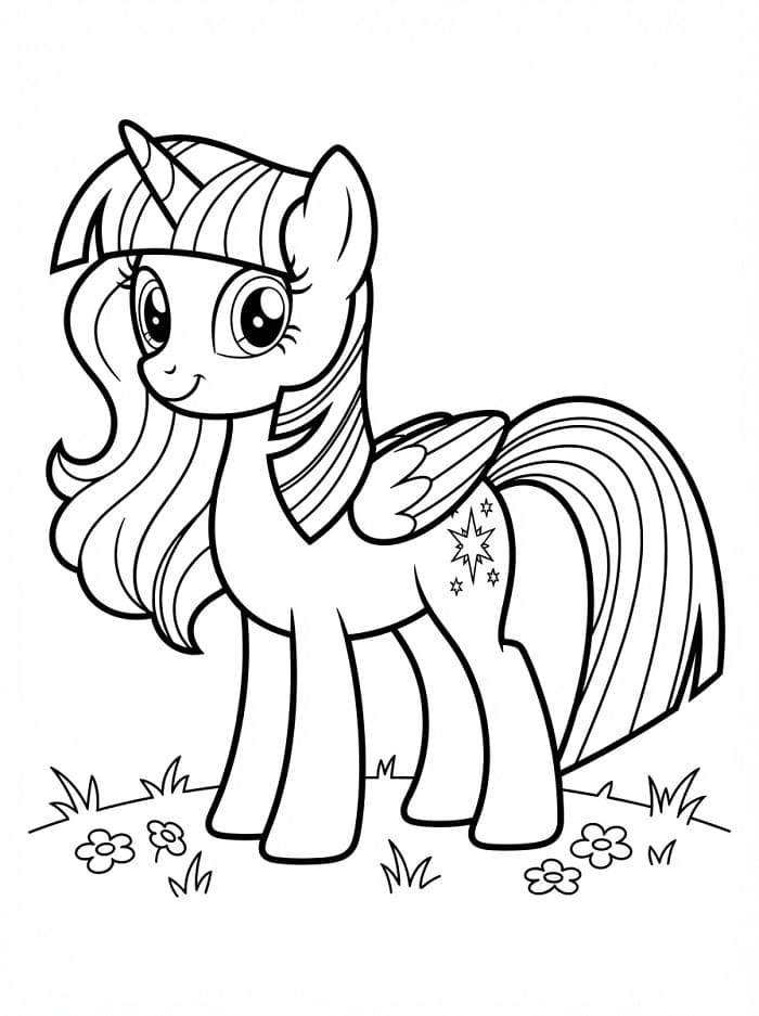 Güzel Twilight Sparkle Boyama Sayfası