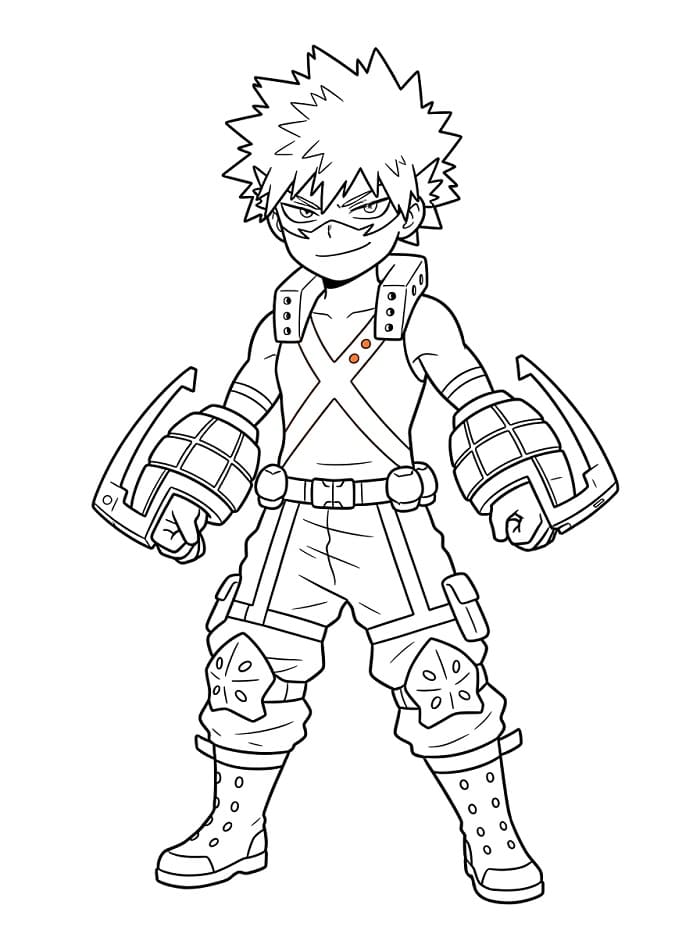 Harika Bakugo Boyama Sayfası