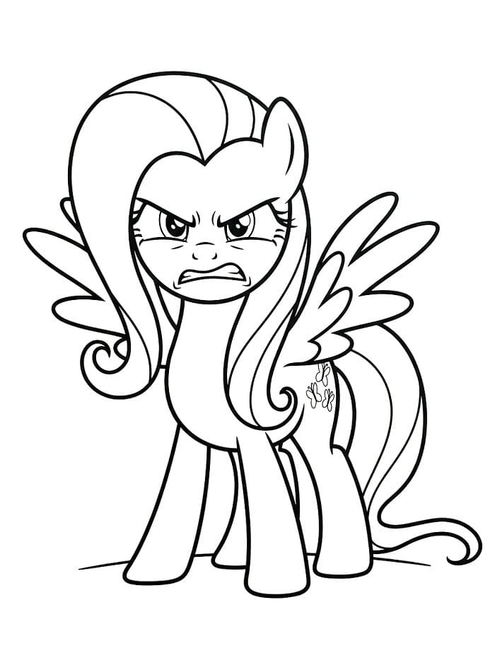 Harika Fluttershy Boyama Sayfası