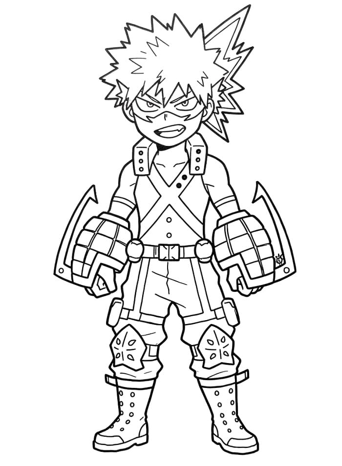 Havalı Bakugo Boyama Sayfası