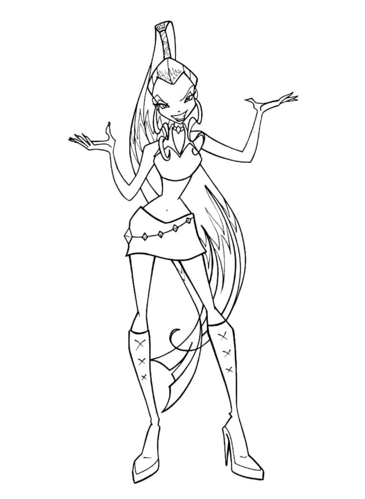 Icy Winx Club Boyama Sayfası