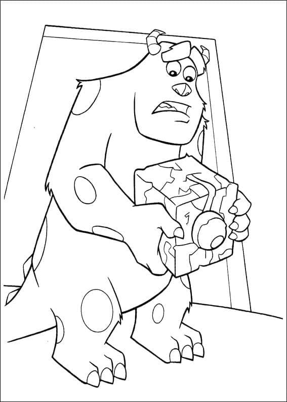 Kolay Monsters Inc Boyama Sayfası