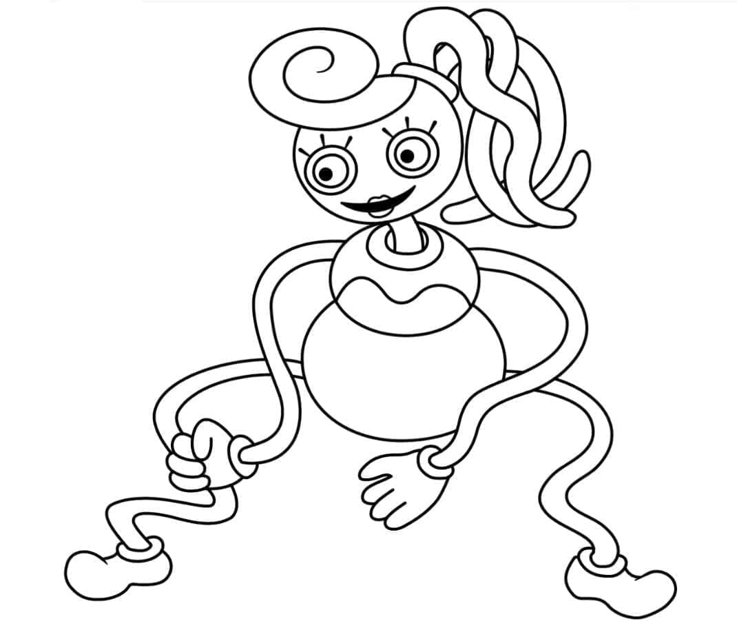 Mommy Long Legs Ücretsiz Yazdırılabilir Boyama Sayfası