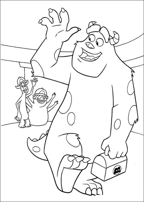 Monsters Inc Disney Pixar Boyama Sayfası