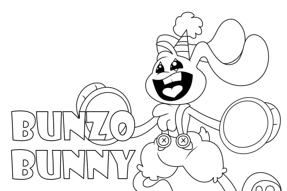Muhteşem Bunzo Bunny Boyama Sayfası