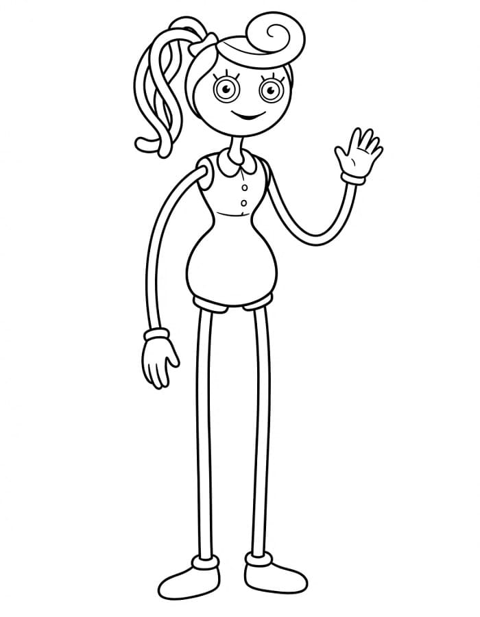 Muhteşem Mommy Long Legs Boyama Sayfası