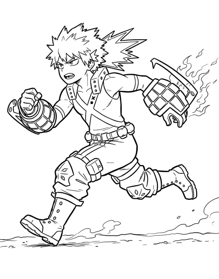 My Hero Academia Bakugo Boyama Sayfası