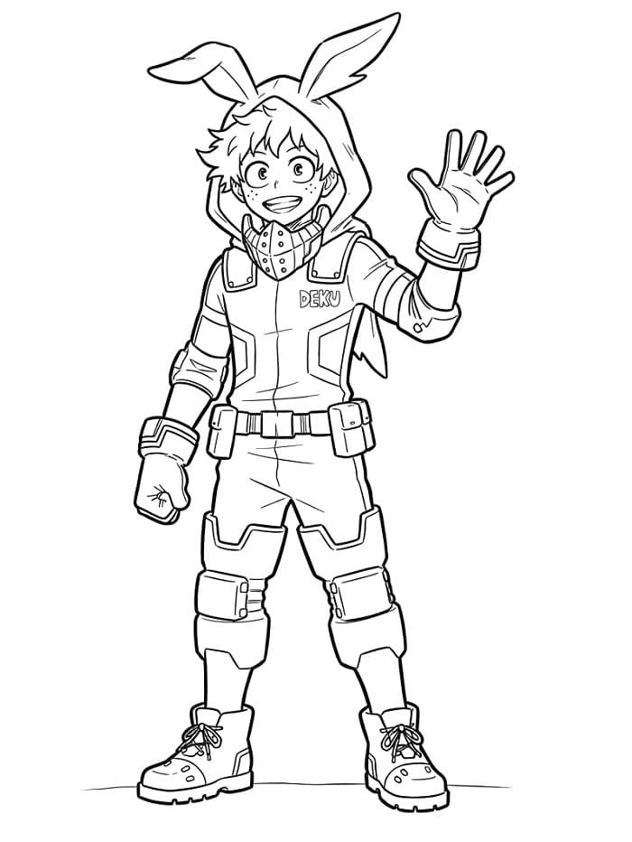 My Hero Academia Midoriya Boyama Sayfası