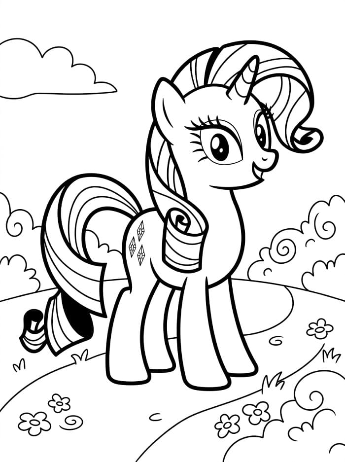 My Little Pony Rarity Boyama Sayfası