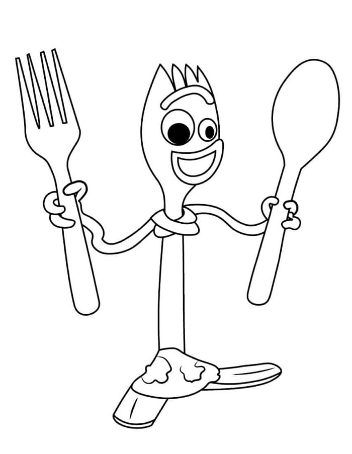 Oyuncak Hikayesi 5 Forky Boyama Sayfası