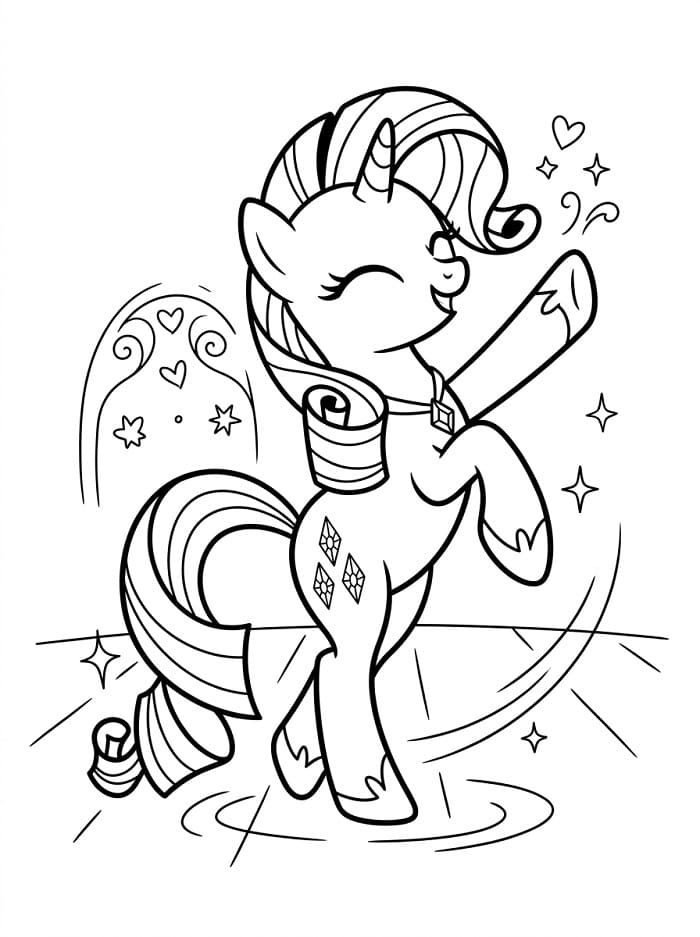 Rarity My Little Pony Boyama Sayfası