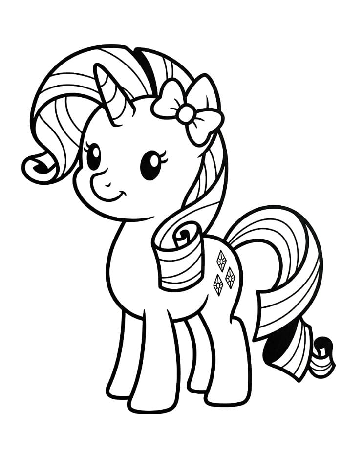 Şaşırtıcı Rarity Boyama Sayfası
