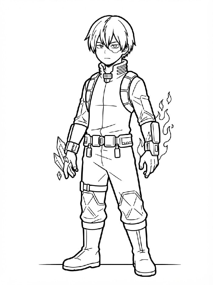 Shoto Todoroki Boyama Sayfaları