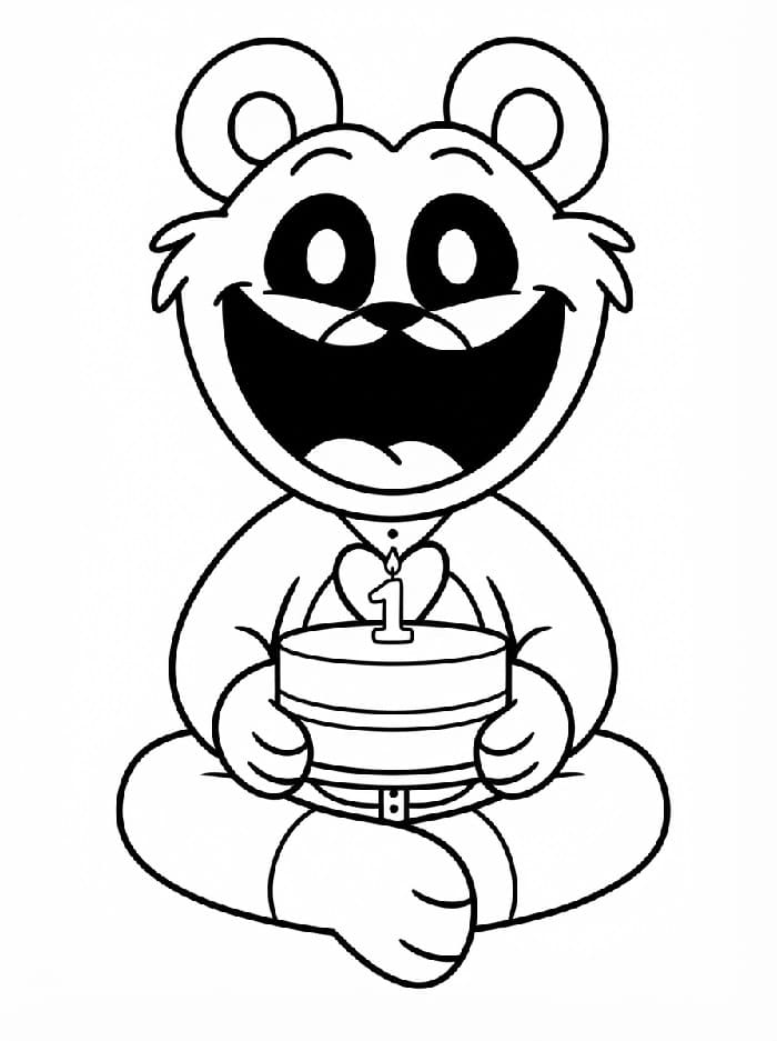 Smiling Critters Bobby BearHug Boyama Sayfası