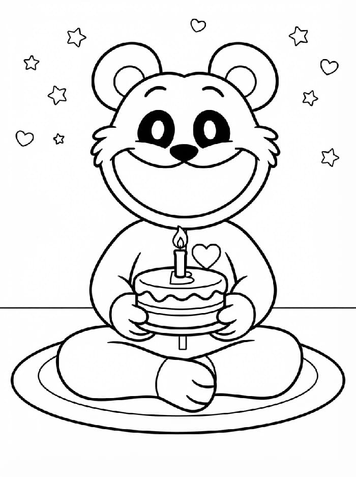 Smiling Critters'dan Bobby BearHug Boyama Sayfası