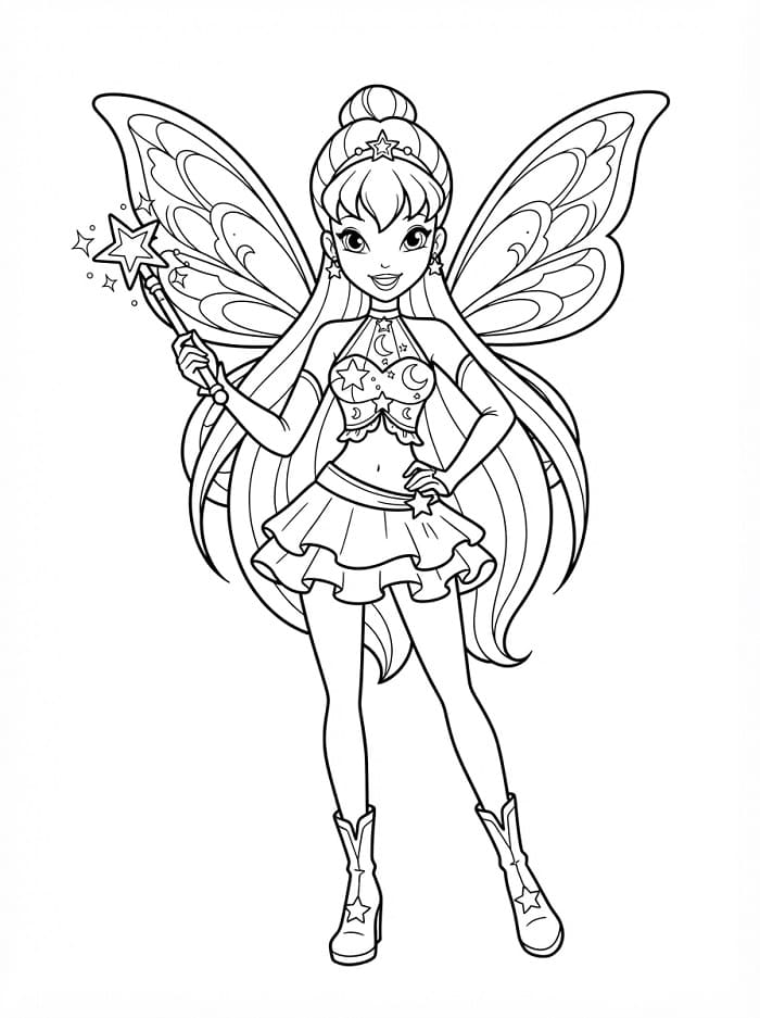 Stella Winx Club Boyama Sayfası