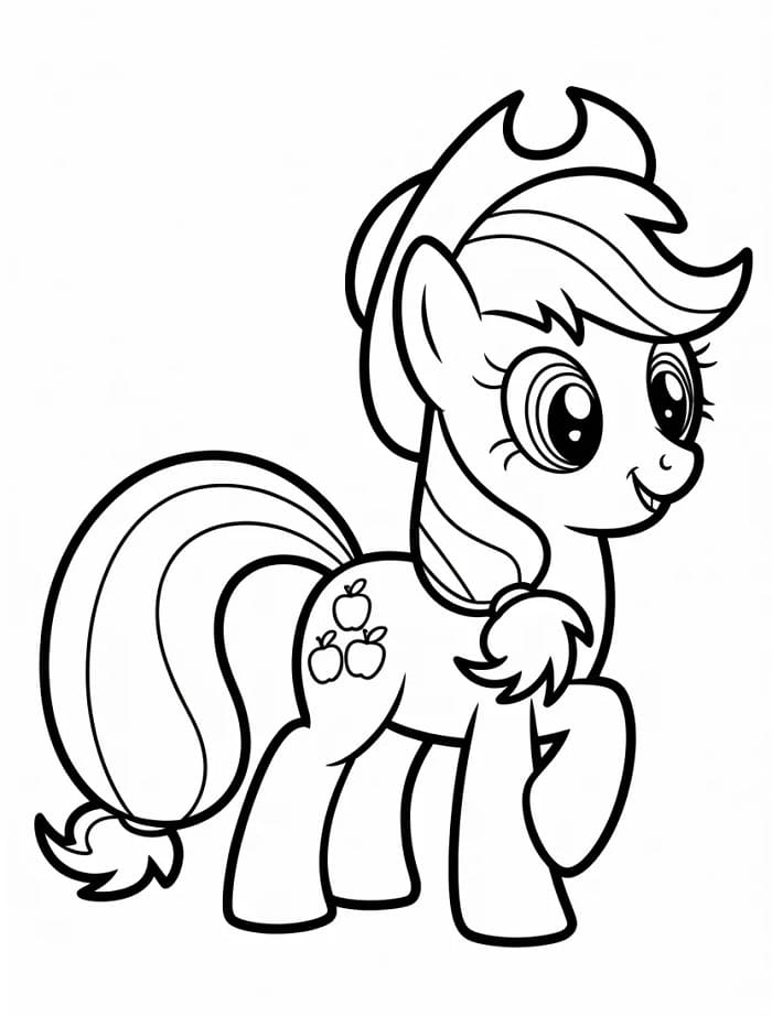 Applejack Boyama Sayfaları