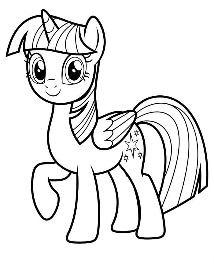 Tatlı Twilight Sparkle Boyama Sayfası