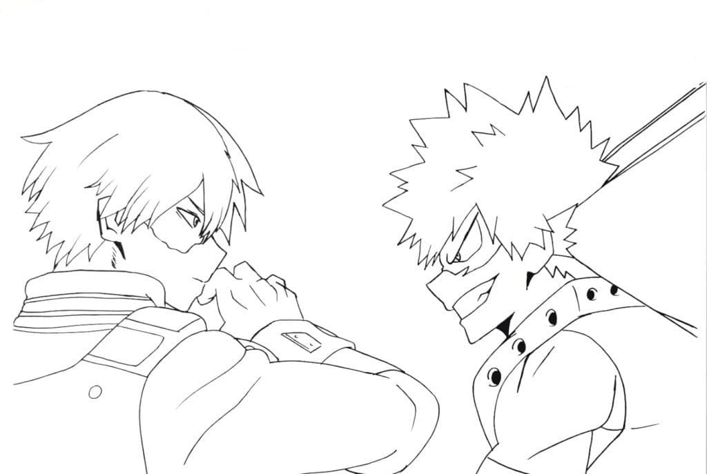Ücretsiz Bakugo Baskı Boyama Sayfası