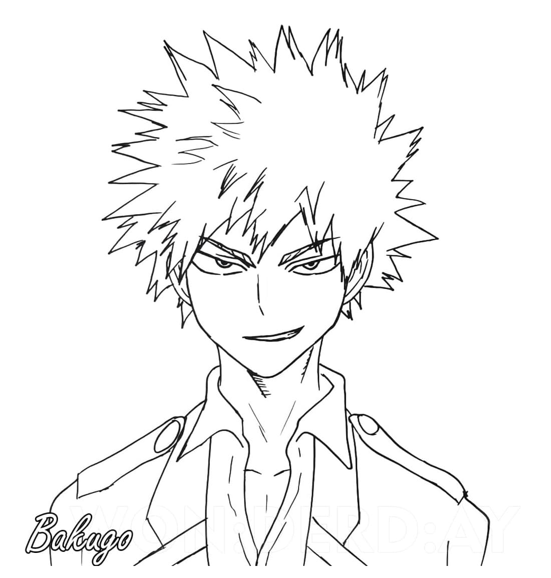 Ücretsiz Bakugo Çocuklar İçin Boyama Sayfası