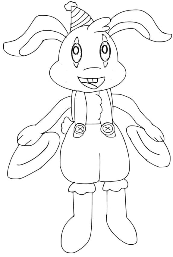 Ücretsiz Bunzo Bunny Boyama Sayfası