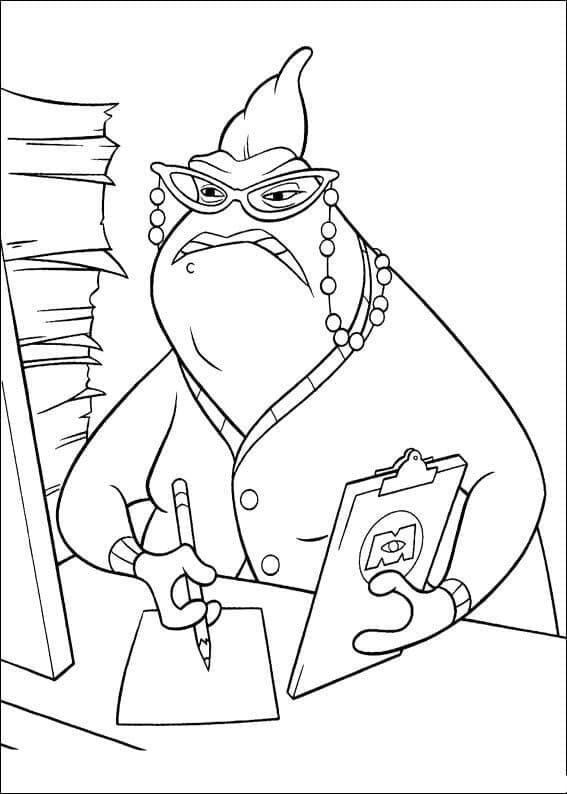 Ücretsiz Monsters Inc Boyama Sayfası