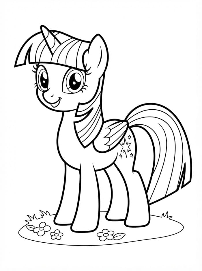 Ücretsiz Twilight Sparkle Boyama Sayfası