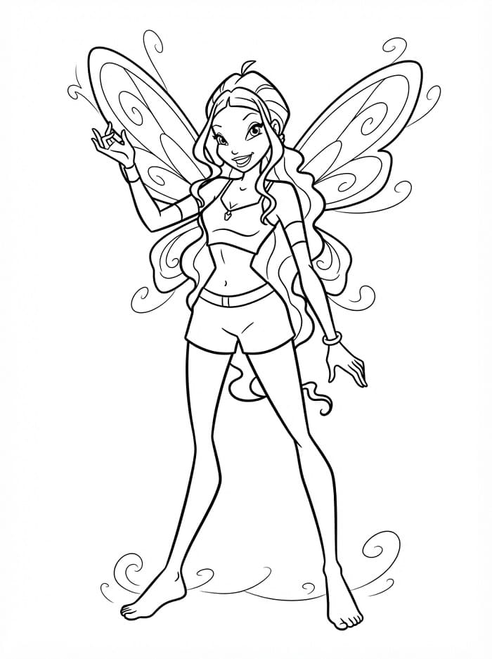 Winx Club Aisha Boyama Sayfası