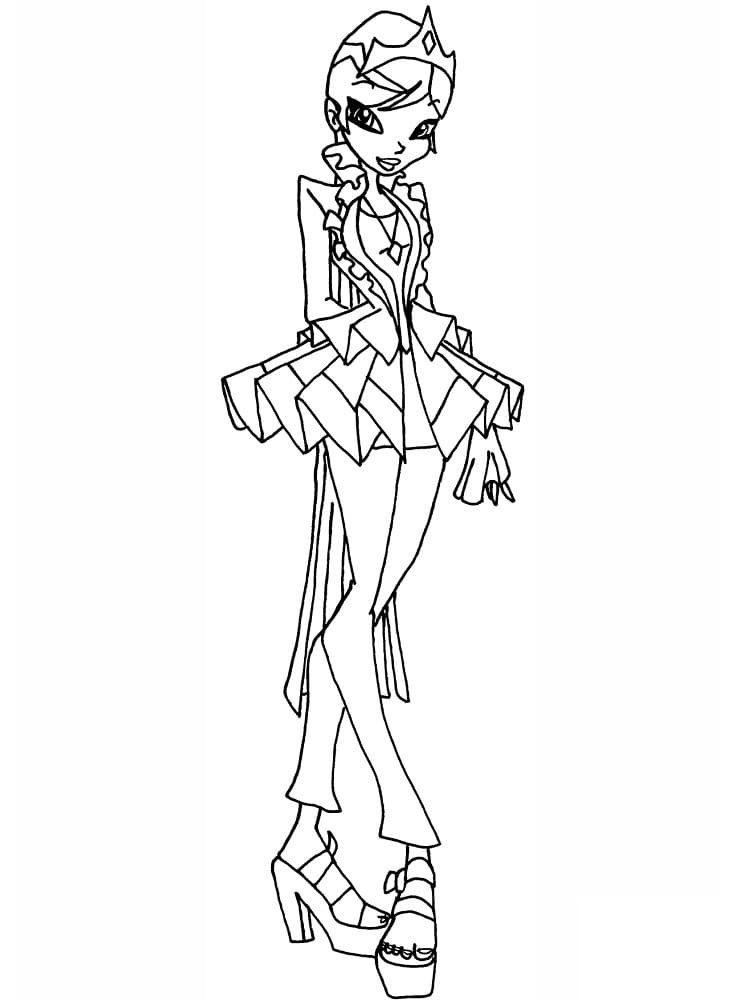 Winx Club Galatea Boyama Sayfası