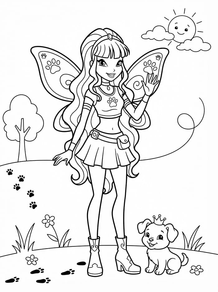 Winx Club'dan Roxy Boyama Sayfası