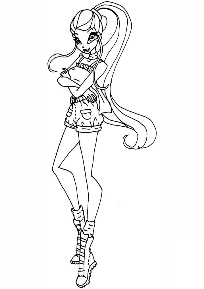 Winx Stella Boyama Sayfası