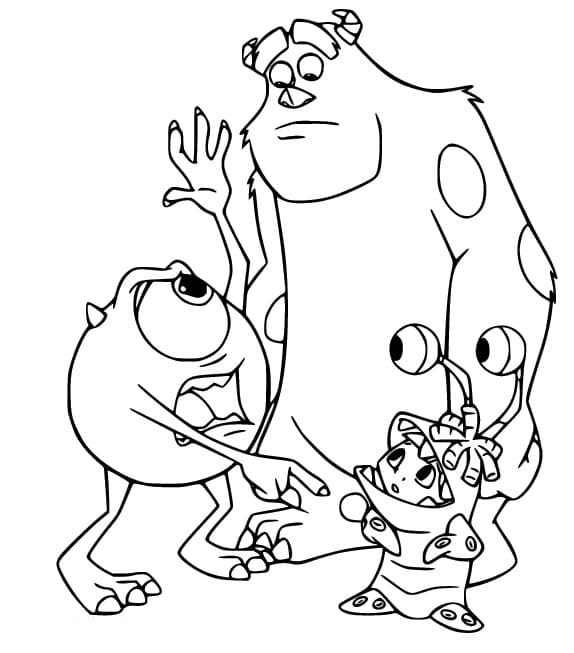 Monsters Inc Boyama Sayfaları