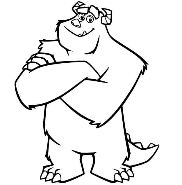 Yazdırılabilir ücretsiz Monsters Inc Boyama Sayfası