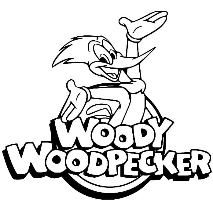 Ağaçkakan Woody Ücretsiz Yazdırılabilir Boyama Sayfası