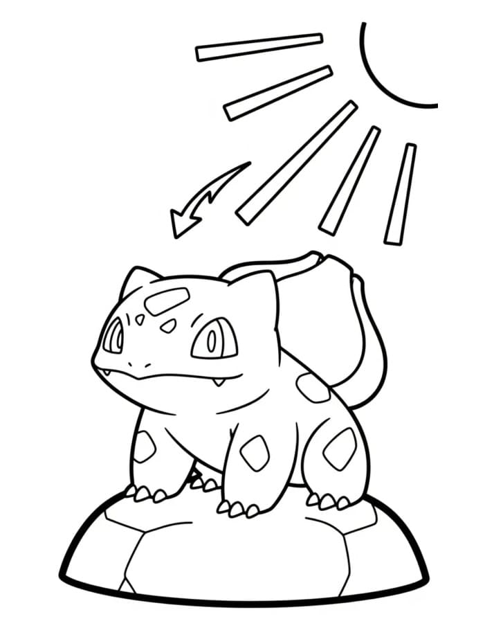 Bulbasaur Görseli Boyama Sayfası