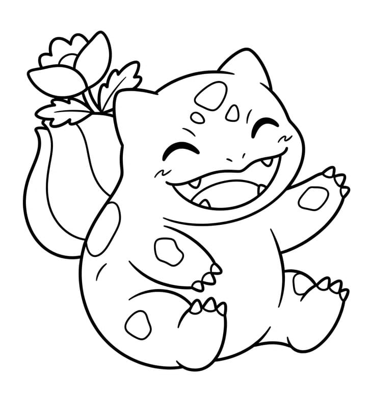 Bulbasaur Pokémon Boyama Sayfası