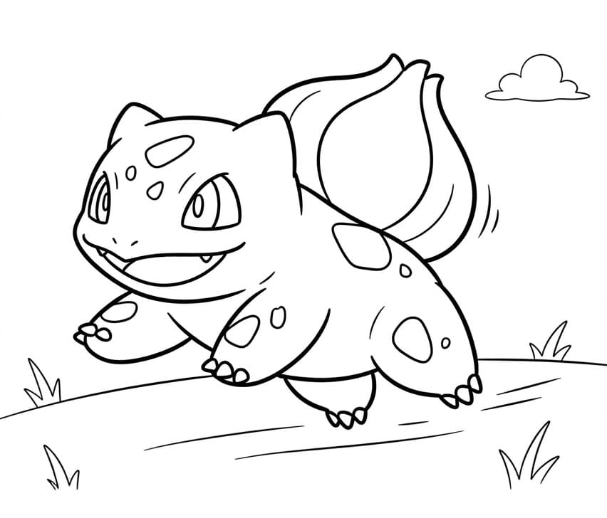 Bulbasaur Boyama Sayfaları