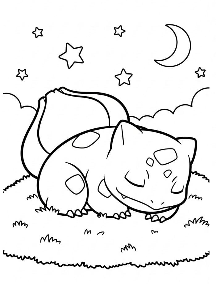 Bulbasaur Ücretsiz Boyama Sayfası
