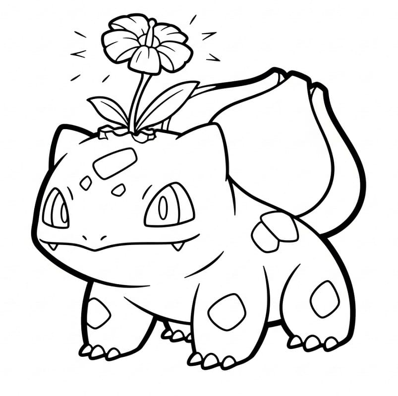 Bulbasaur Yazdır Boyama Sayfası