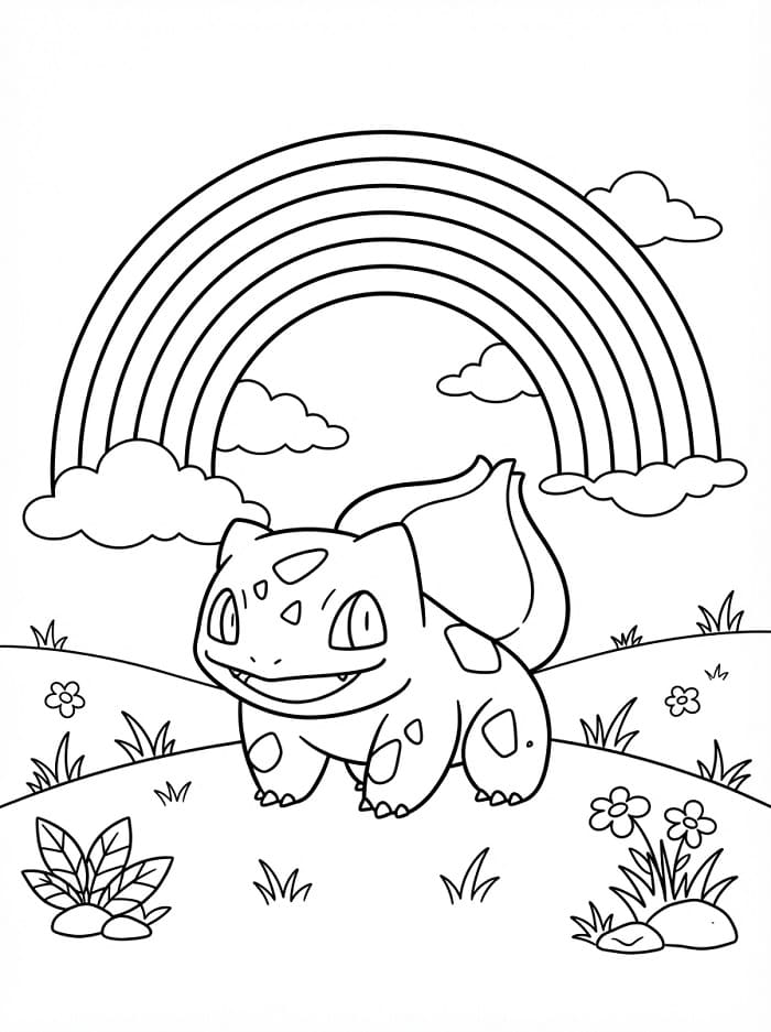 Bulbasaur Yazdırılabilir Boyama Sayfası