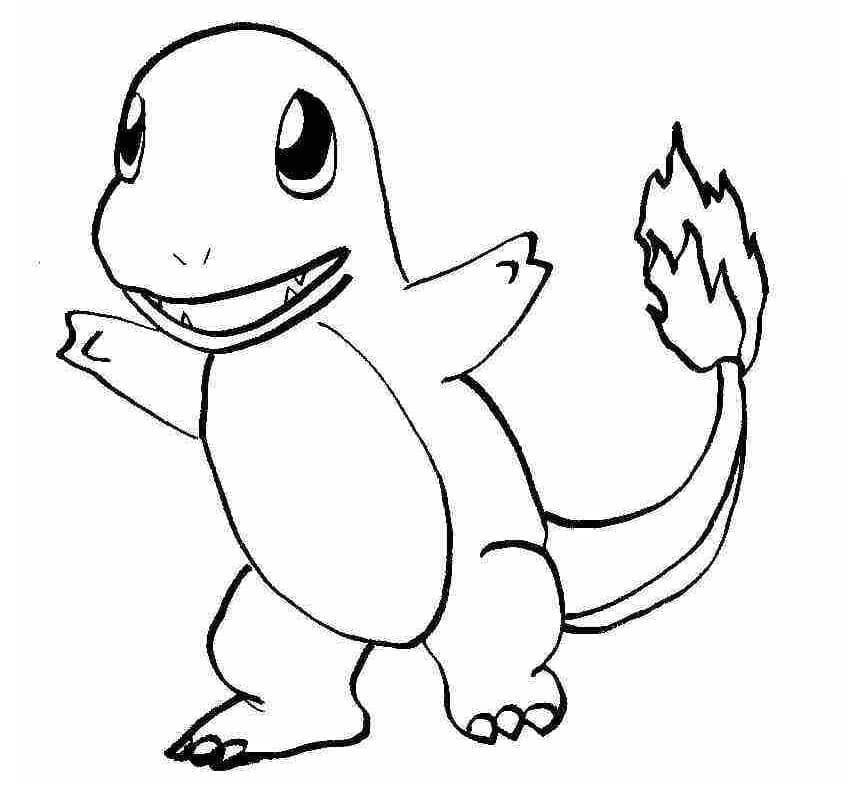 Charmander Görseli Boyama Sayfası