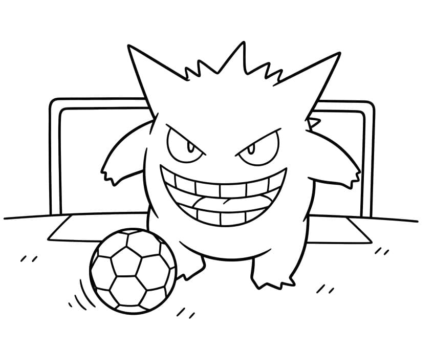Gengar 3 Yaş Çocuklar İçin Boyama Sayfası