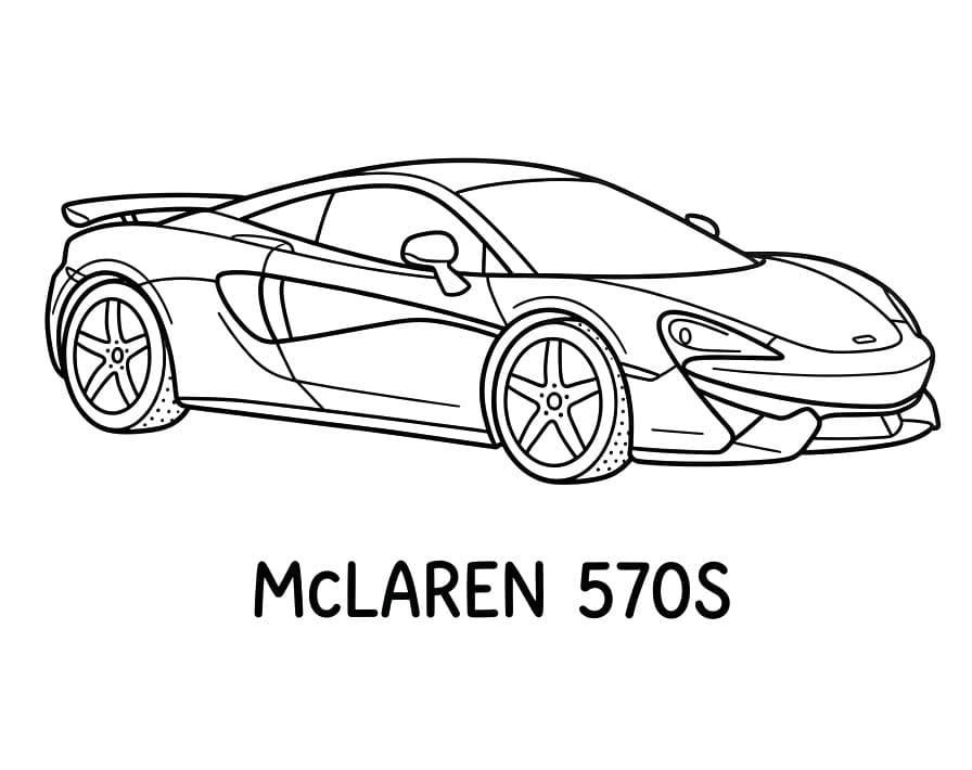 Güzel McLaren Boyama Sayfası
