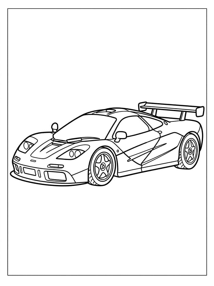 Havalı McLaren Boyama Sayfası