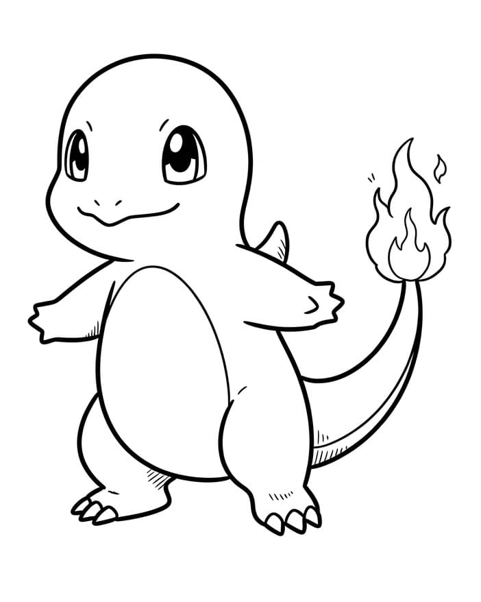 Charmander Boyama Sayfaları
