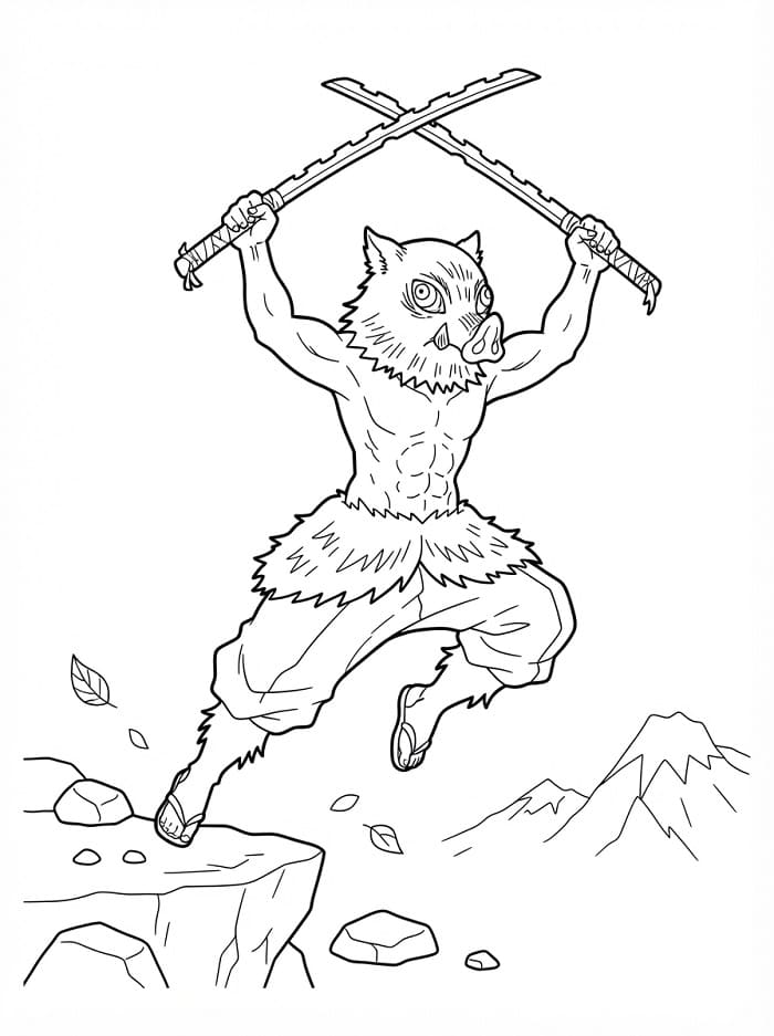 Inosuke Yazdır Boyama Sayfası