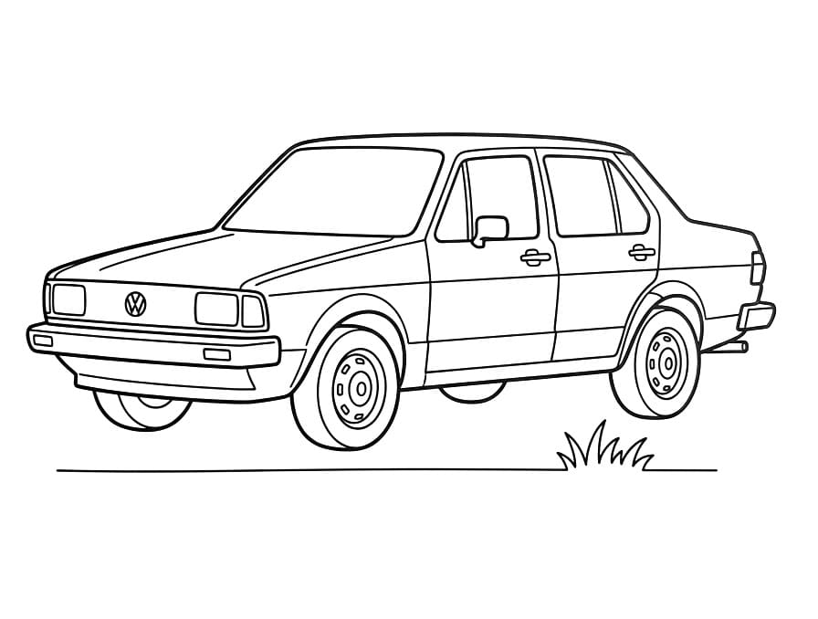 Klasik Volkswagen Boyama Sayfası