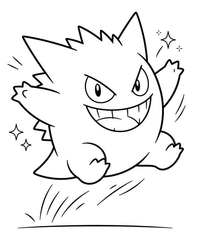 Gengar Boyama Sayfaları