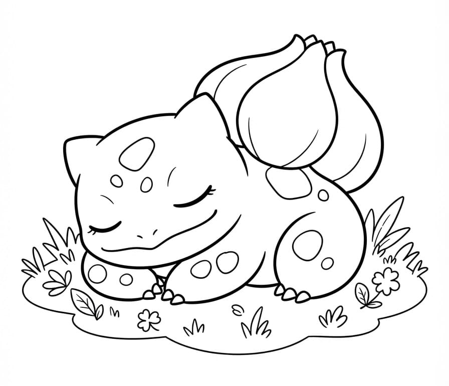 Küçük Bulbasaur Boyama Sayfası