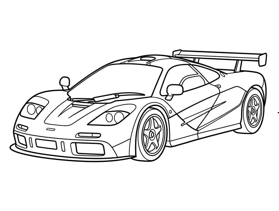 McLaren Araba Boyama Sayfası